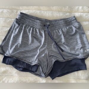 Champion Active/Athletic Shorts - Gray/Black - Medium